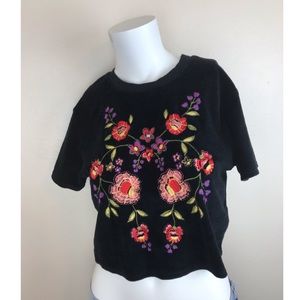 Urban outfitters crop floral top